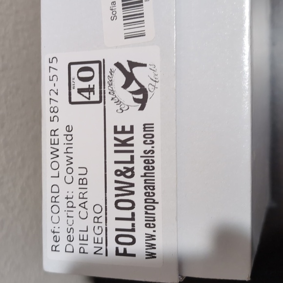 New In Box Sofia Genuine Leather 3.5" Wedge Shoes by European Heels Size 9 / 40 - Picture 9 of 12